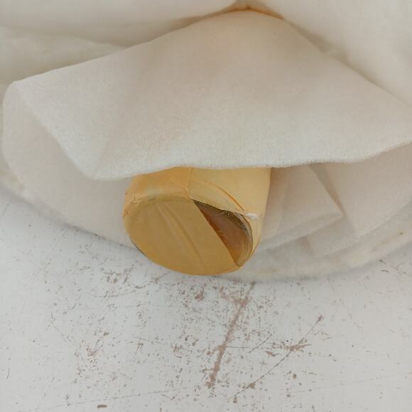 Vintage Mitzi Head Bottle Doll 18" White Winter Cape Red Roses Homemade Decor - Picture 11 of 12